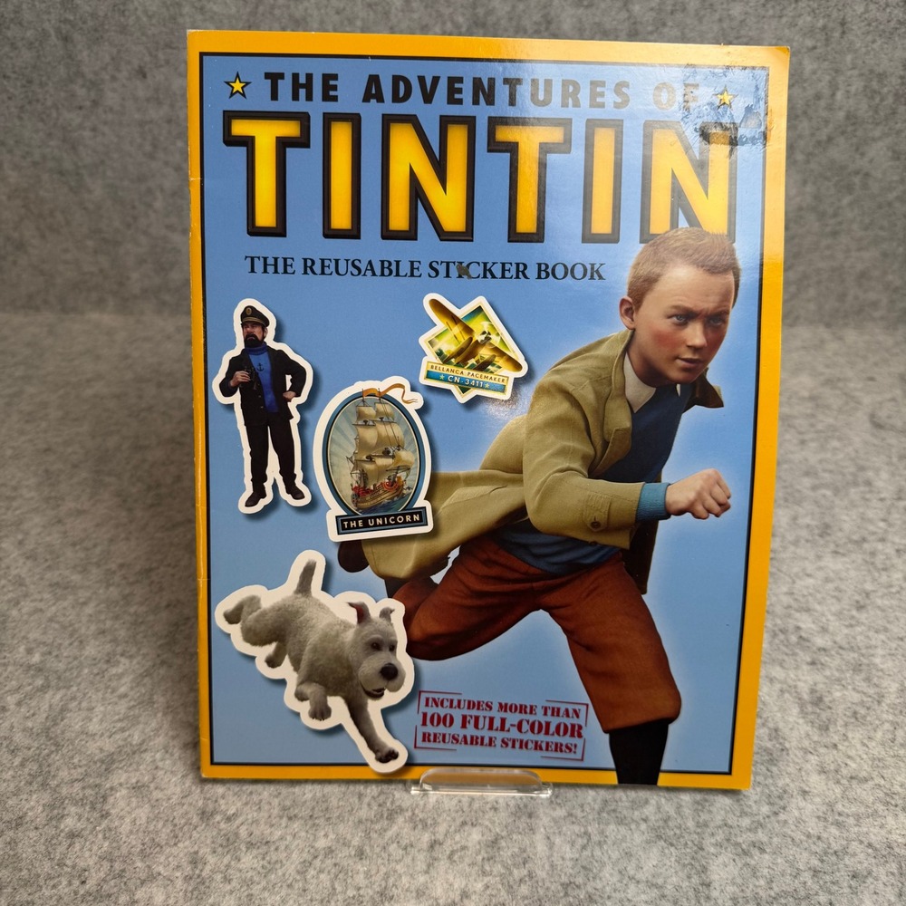 The Adventures of Tintin: The Reusable Sticker Book - Children's Book